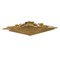 Kurt Adler 16.5-Inch Unlit 10-Point White and Gold Star Tree Topper